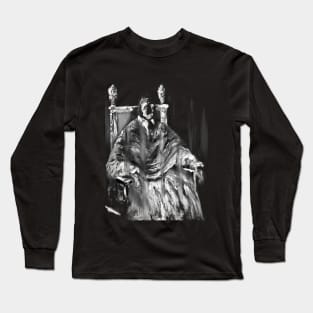 2nd Study after Velázquez, Francis Bacon & Sergej Eisenstein. Pope Innocent X Long Sleeve T-Shirt